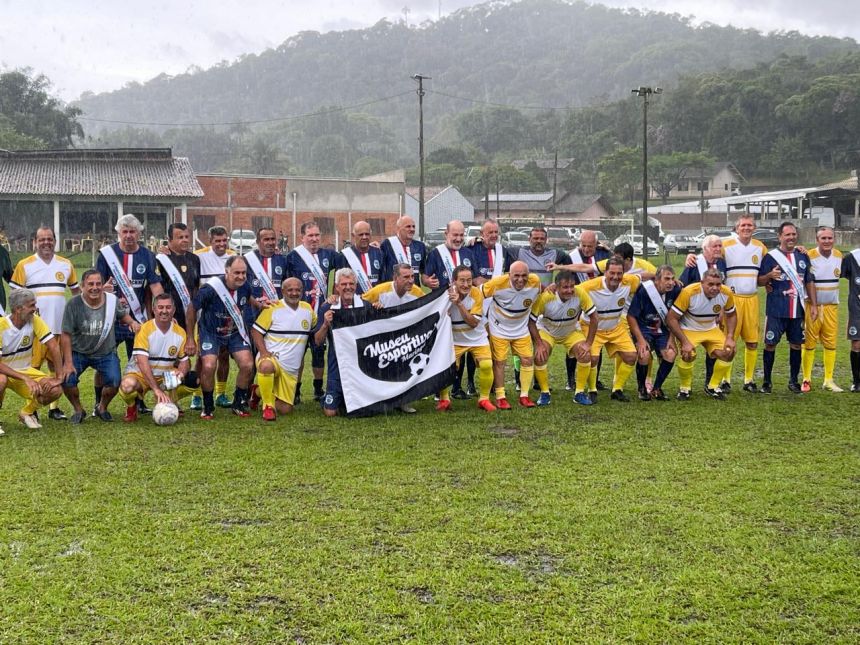 Equipe veterana do Museu Esportivo empata no amistoso realizado em São Francisco do Sul, Santa Catarina, contra o Clube XXV de Dezembro